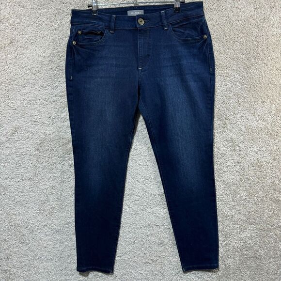 DL1961 Amanda Skinny Jeans Women's Petite 30 Blue Low-Rise Stretch Dark Wash - Picture 1 of 15